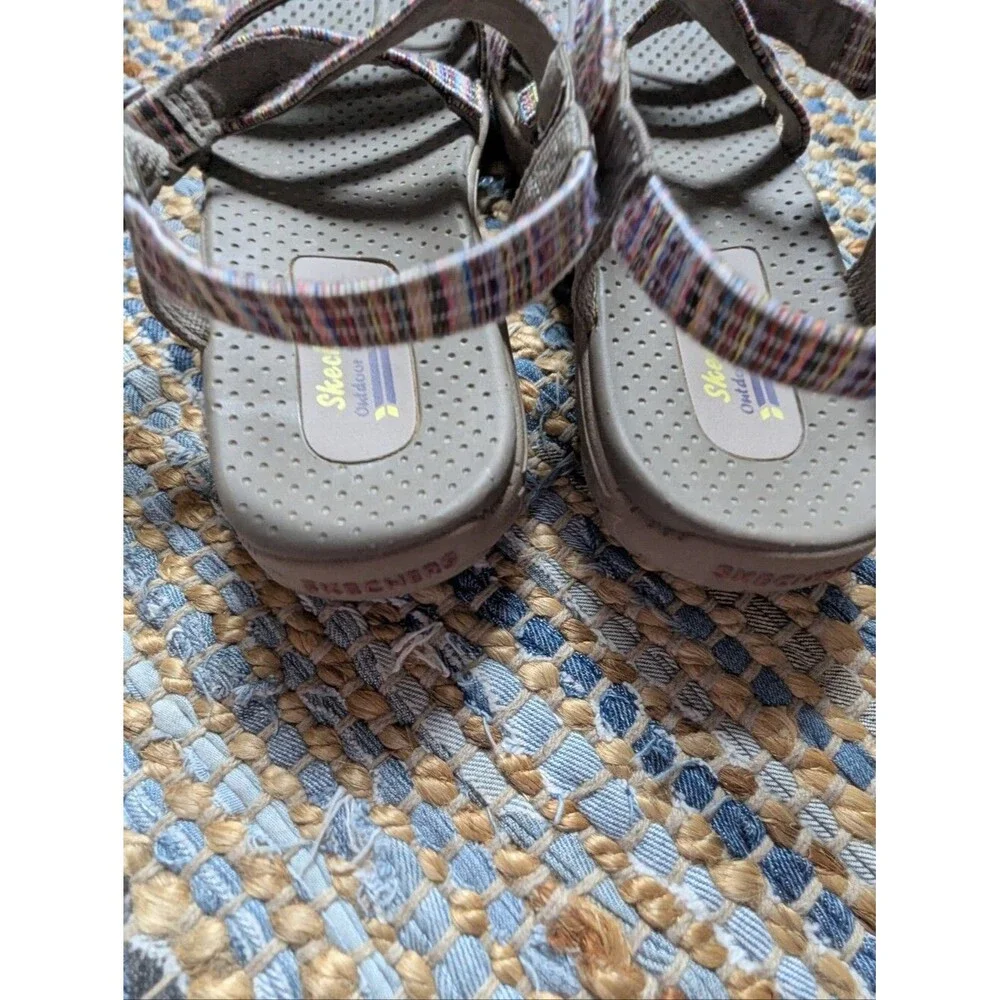 Skechers Outdoor Lifestyle Multicolor Strap Sandals 9 Comfort Walking Hiking